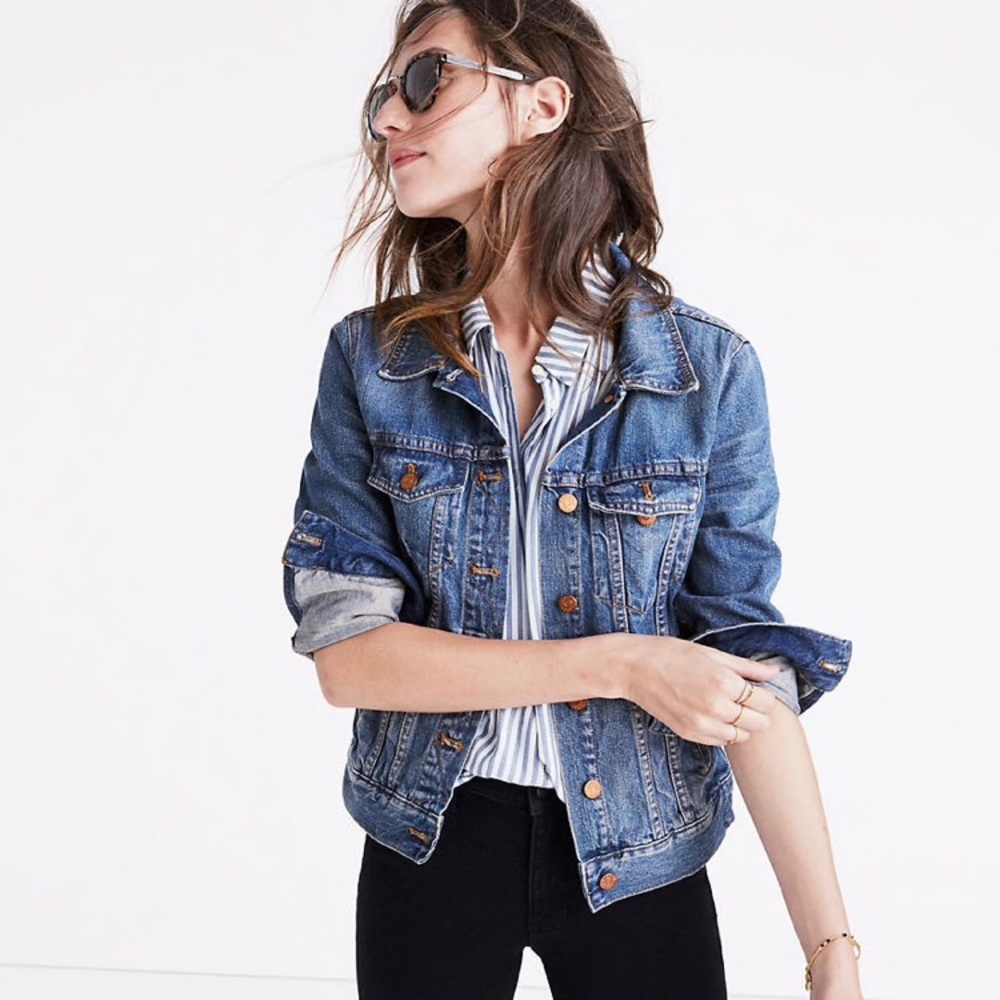 Madewell Jean Jacket in Pinter Wash - sz M